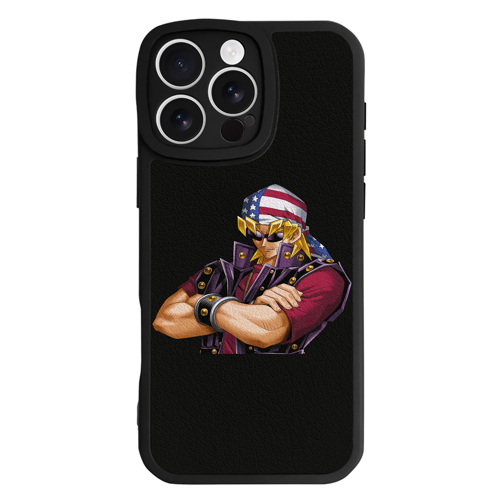（画像用） 遊☆戯☆王 Yu-Gi-Oh! 【iPhone 16シリーズ対応】シリコンスマホケース（レザー調） 材質：シリコン